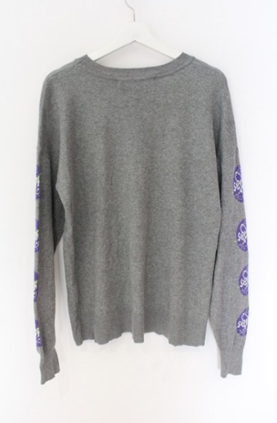 画像2: NO ID. BLACK / SCUM ニットプルオーバー ONE グレー O-25-12-16-010-NO-to-YM-ZT1216Q (2)