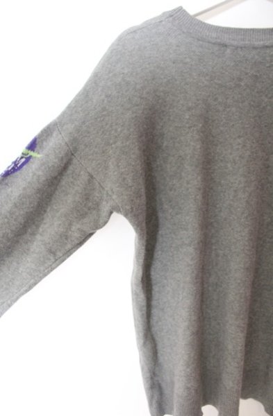 画像3: NO ID. BLACK / SCUM ニットプルオーバー ONE グレー O-25-12-16-010-NO-to-YM-ZT1216Q (3)