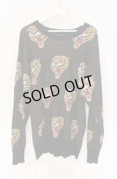 画像1: NO ID. BLACK / タイガードットニットプルオーバー 1 ブラック O-25-12-16-011-NO-to-YM-ZT352 (1)