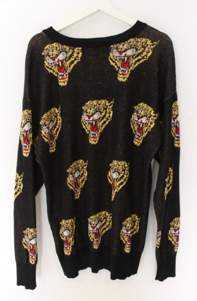 画像3: NO ID. BLACK / タイガードットニットプルオーバー 1 ブラック O-25-12-16-011-NO-to-YM-ZT1216Q (3)
