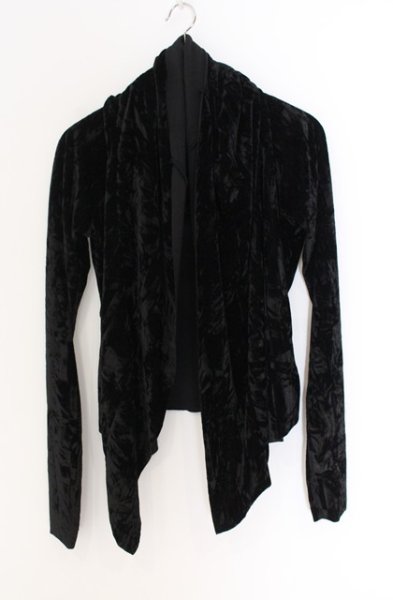 画像1: MIDAS / ベルベットロングスリーブカーディガン  ブラック O-25-12-16-013-MI-to-YM-ZT1216Q (1)