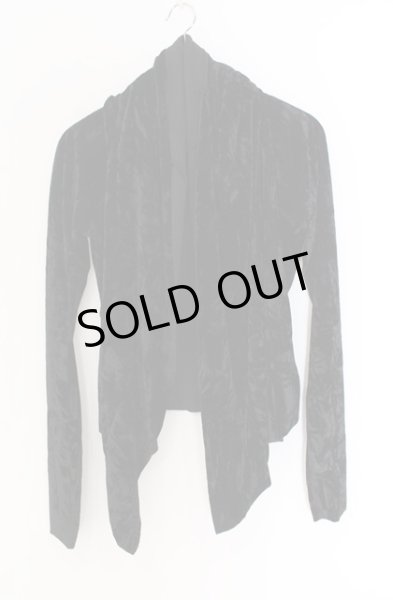 画像1: MIDAS / ベルベットロングスリーブカーディガン  ブラック O-25-12-16-013-MI-to-YM-ZT352 (1)