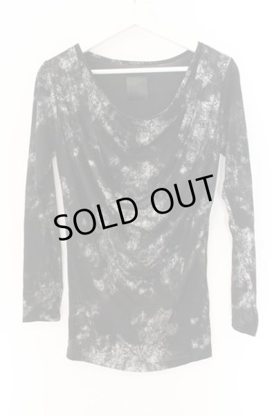 画像1: MIDAS / ドレープレイヤードカットソー 1 ブラックｘシルバー O-25-12-16-015-MI-to-YM-ZT1216Q (1)