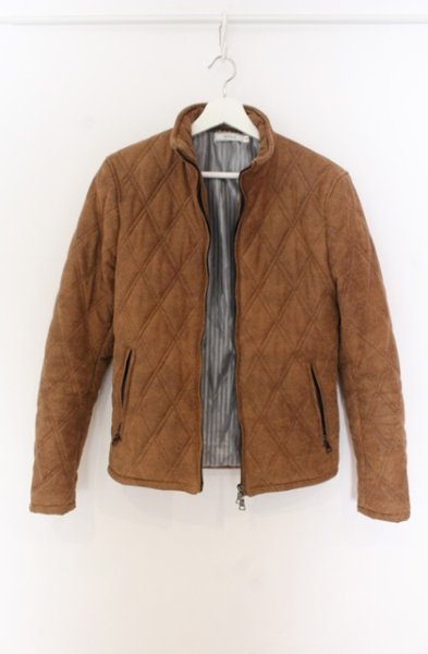 画像3: MIDAS / スタンドネックキルティング中綿ブルゾンジャケット M ブラウン O-25-12-16-002-MI-ou-YM-ZT1216Q (3)