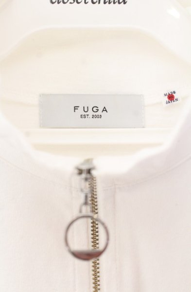 画像3: FUGA / ハーフZIP長袖カットソー 44 ホワイト O-25-12-16-018-FU-to-YM-ZT1216Q (3)