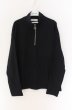 画像1: FUGA / ハーフZIP長袖カットソー 44 ブラック O-25-12-16-019-FU-to-YM-ZT1216Q (1)