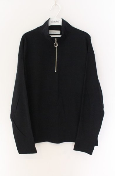 画像1: FUGA / ハーフZIP長袖カットソー 44 ブラック O-25-12-16-019-FU-to-YM-ZT1216Q (1)