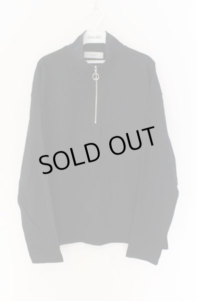 画像1: FUGA / ハーフZIP長袖カットソー 44 ブラック O-25-12-16-019-FU-to-YM-ZT331 (1)