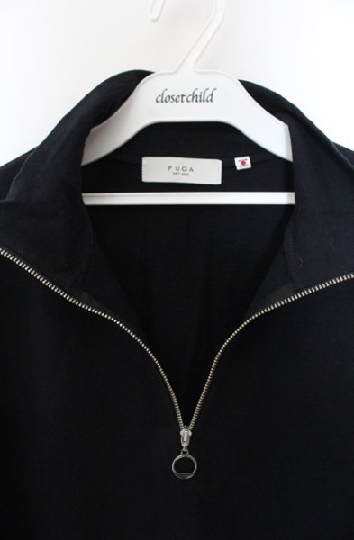 画像3: FUGA / ハーフZIP長袖カットソー 44 ブラック O-25-12-16-019-FU-to-YM-ZT1216Q (3)