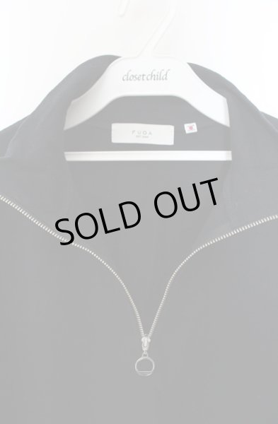 画像3: FUGA / ハーフZIP長袖カットソー 44 ブラック O-25-12-16-019-FU-to-YM-ZT331 (3)