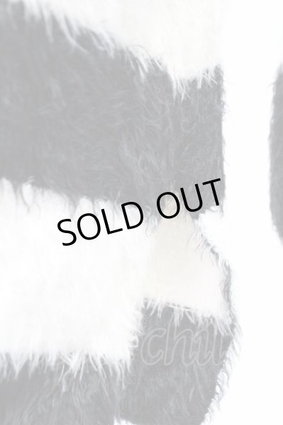 画像3: CIVARIZE / シャギーボーダーニットソー 46 ホワイトｘブラック T-25-12-19-002-CI-to-YM-ZT (3)