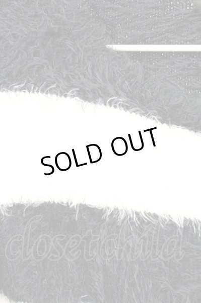 画像4: CIVARIZE / シャギーボーダーニットソー 46 ホワイトｘブラック T-25-12-19-002-CI-to-YM-ZT (4)