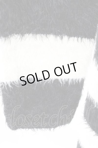 画像5: CIVARIZE / シャギーボーダーニットソー 46 ホワイトｘブラック T-25-12-19-002-CI-to-YM-ZT (5)