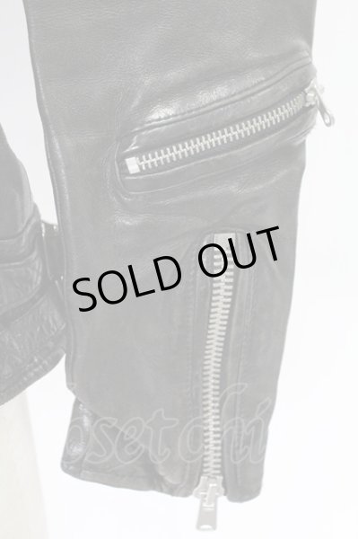 画像5: FUGA / EXISTENCIA ラムレザーダブルライダースジャケット 44 ブラック T-25-12-19-021-FU-ou-YM-ZT (5)