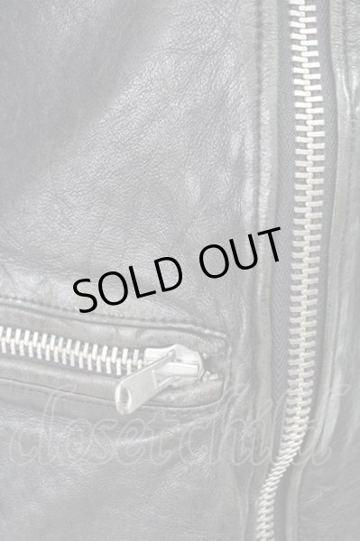 画像6: FUGA / EXISTENCIA ラムレザーダブルライダースジャケット 44 ブラック T-25-12-19-021-FU-ou-YM-ZT (6)