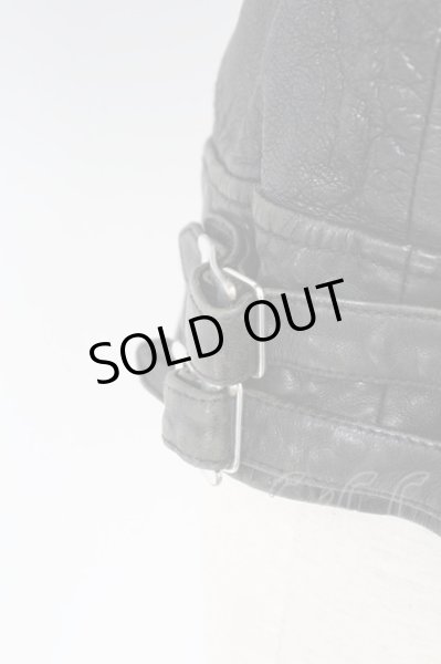 画像7: FUGA / EXISTENCIA ラムレザーダブルライダースジャケット 44 ブラック T-25-12-19-021-FU-ou-YM-ZT (7)