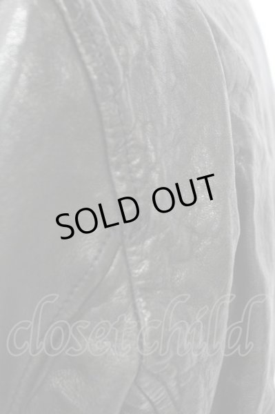 画像8: FUGA / EXISTENCIA ラムレザーダブルライダースジャケット 44 ブラック T-25-12-19-021-FU-ou-YM-ZT (8)