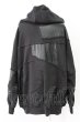 画像2: CIVARIZE / PUパッチワークZIPUPパーカー F ブラック T-25-12-19-022-CI-ou-YM-ZT (2)