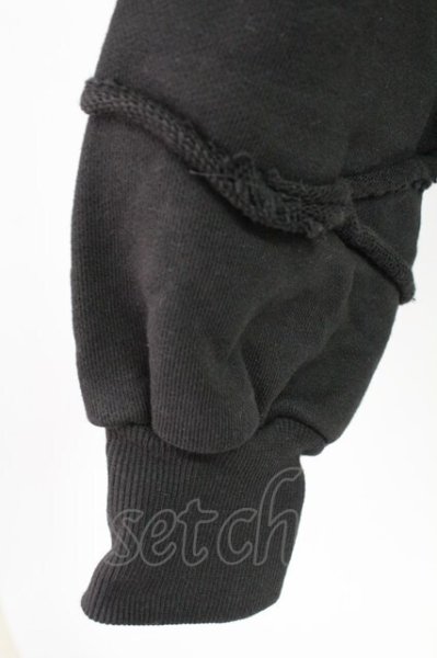 画像6: CIVARIZE / PUパッチワークZIPUPパーカー F ブラック T-25-12-19-022-CI-ou-YM-ZT (6)