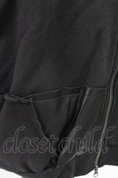 画像7: CIVARIZE / PUパッチワークZIPUPパーカー F ブラック T-25-12-19-022-CI-ou-YM-ZT (7)