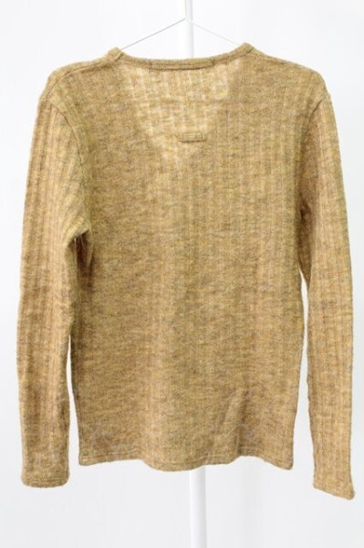 画像2: NO ID. / アクリル混Vネックリブニットソー 1 ライトブラウン T-25-12-19-003-NO-to-YM-ZT (2)