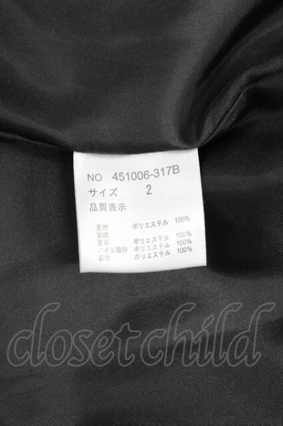 画像12: NO ID. BLACK / ハイネックエコファーライダースジャケット 2 ブラック T-25-12-19-023-NO-ou-YM-ZT (12)