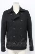 画像1: NO ID. / 中綿メルトンショートPコート 1 ブラック T-25-12-19-024-NO-ou-YM-ZT (1)
