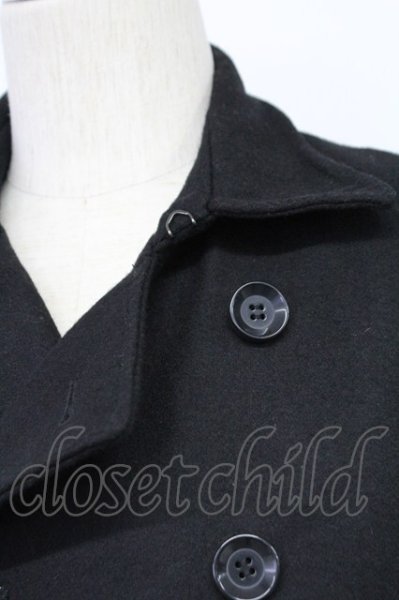 画像3: NO ID. / 中綿メルトンショートPコート 1 ブラック T-25-12-19-024-NO-ou-YM-ZT (3)