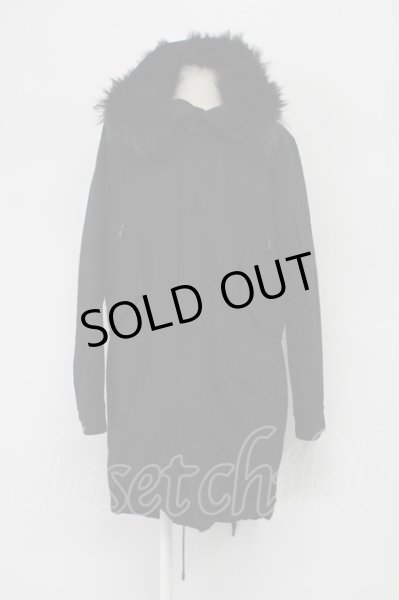 画像1: NO ID. / ウールメルトンtype M-51コート 2 ブラック T-25-12-19-025-NO-ou-YM-ZT-M100 (1)