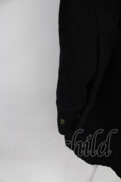 画像5: NO ID. / ウールメルトンtype M-51コート 2 ブラック T-25-12-19-025-NO-ou-YM-ZT (5)