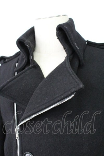 画像6: CIVARIZE / Zork ライダースデザイントレンチコート 46 ブラック T-25-12-19-027-CI-ou-YM-ZT (6)