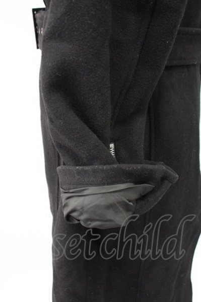 画像9: CIVARIZE / Zork ライダースデザイントレンチコート 46 ブラック T-25-12-19-027-CI-ou-YM-ZT (9)