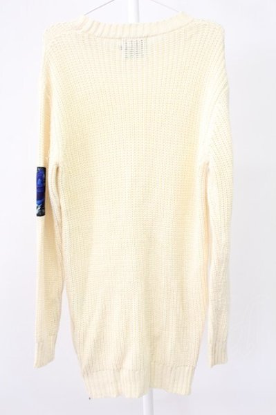 画像2: KMK(KINGLY MASK) / 裾ZIPロングプルオーバーニット M アイボリー T-25-12-19-001-KM-to-YM-ZT (2)