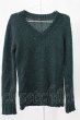 画像1: NO ID. / MIXニットVNプルオーバー 1 グリーン T-25-12-19-007-NO-to-YM-ZT (1)