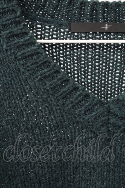 画像3: NO ID. / MIXニットVNプルオーバー 1 グリーン T-25-12-19-007-NO-to-YM-ZT (3)