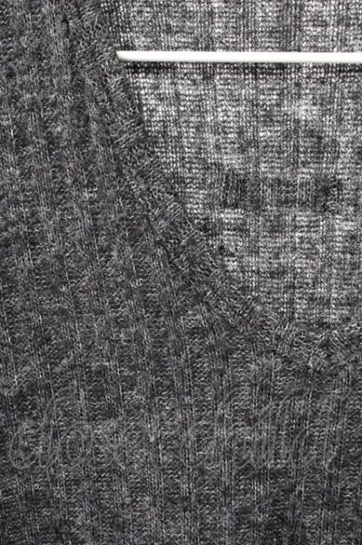 画像3: NO ID. / アクリル混Vネックリブニットソー 1 グレー T-25-12-19-009-NO-to-YM-ZT (3)