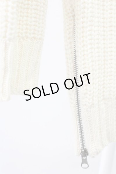 画像5: KMK(KINGLY MASK) / 裾ZIPロングプルオーバーニット M アイボリー T-25-12-19-001-KM-to-YM-ZT274 (5)