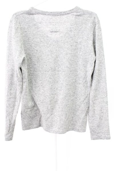 画像2: NO ID. / アクリルコットンVネックニットソー 1 グレー T-25-12-19-011-NO-to-YM-ZT (2)