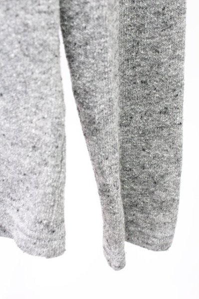 画像4: NO ID. / アクリルコットンVネックニットソー 1 グレー T-25-12-19-011-NO-to-YM-ZT (4)