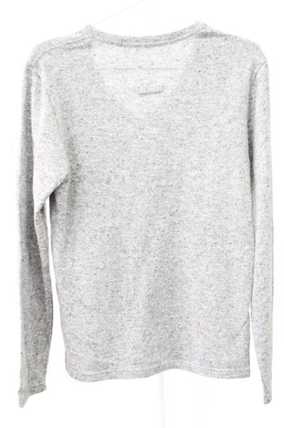 画像2: NO ID. / アクリルミックスVネックニットソー 1 グレー T-25-12-19-012-NO-to-YM-ZT (2)