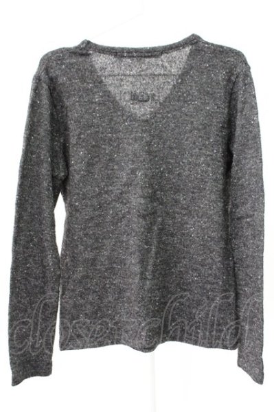 画像2: NO ID. / アクリルコットンVネックニットソー 1 グレー T-25-12-19-013-NO-to-YM-ZT (2)