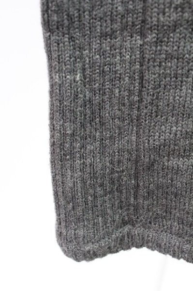 画像5: NO ID. / ウール混リブ切り替えVネックニットソー 1 グレー T-25-12-19-014-NO-to-YM-ZT (5)