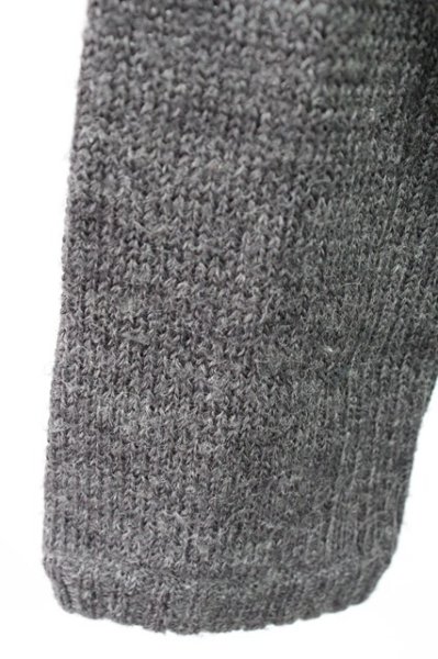 画像6: NO ID. / ウール混リブ切り替えVネックニットソー 1 グレー T-25-12-19-014-NO-to-YM-ZT (6)