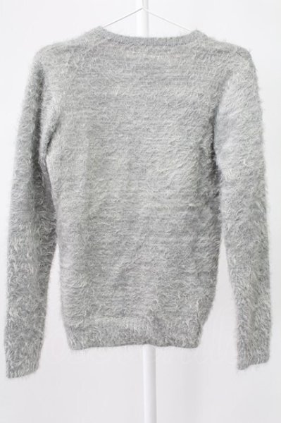 画像2: NO ID. / アクリル混Vネックリブニットソー 1 グレー T-25-12-19-015-NO-to-YM-ZT (2)
