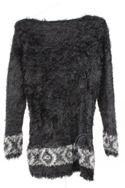 画像2: CIVARIZE / Hideネイティブフェザーヤーンプルオーバーニット 46 ブラック T-25-12-19-016-CI-to-YM-ZT (2)