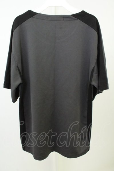画像2: SEANA / バイカラースムースTシャツ L ブラックｘチャコール T-26-05-22-026-SE-ts-YM-ZT (2)