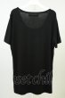 画像2: SEANA / スプラッシュプリントUネックTシャツ L ブラック T-26-05-22-027-SE-ts-YM-ZT (2)