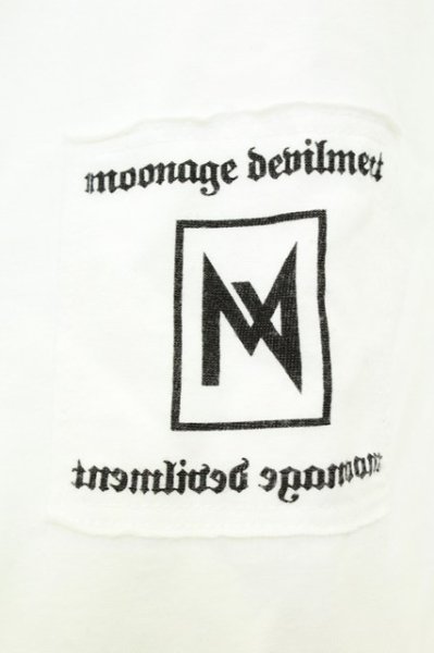 画像3: Moonage Devilment / ルーズポケットTシャツ 46 ホワイト T-26-05-22-003-Mo-ts-YM-ZT (3)