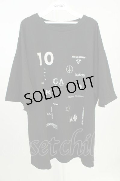 画像1: Moonage Devilment / 10TH ANNIVERSARY LOGO Tシャツ F ブラック T-26-05-22-031-Mo-ts-YM-ZT (1)