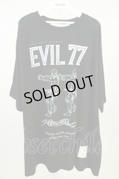 画像1: MARDIGRAS / EVIL77 Tシャツ  ブラック T-26-05-22-032-MA-ts-YM-ZT (1)